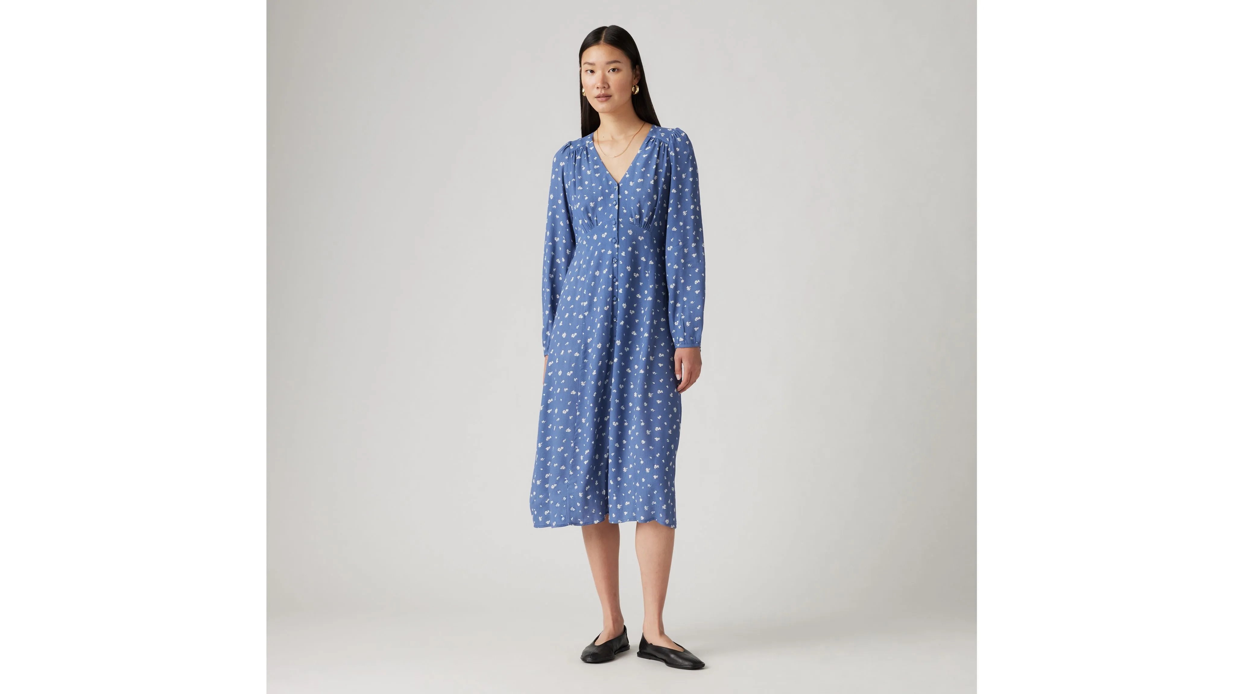 Sarina Long Sleeve Midi Dress sold by Levi's product image thumbnail 2