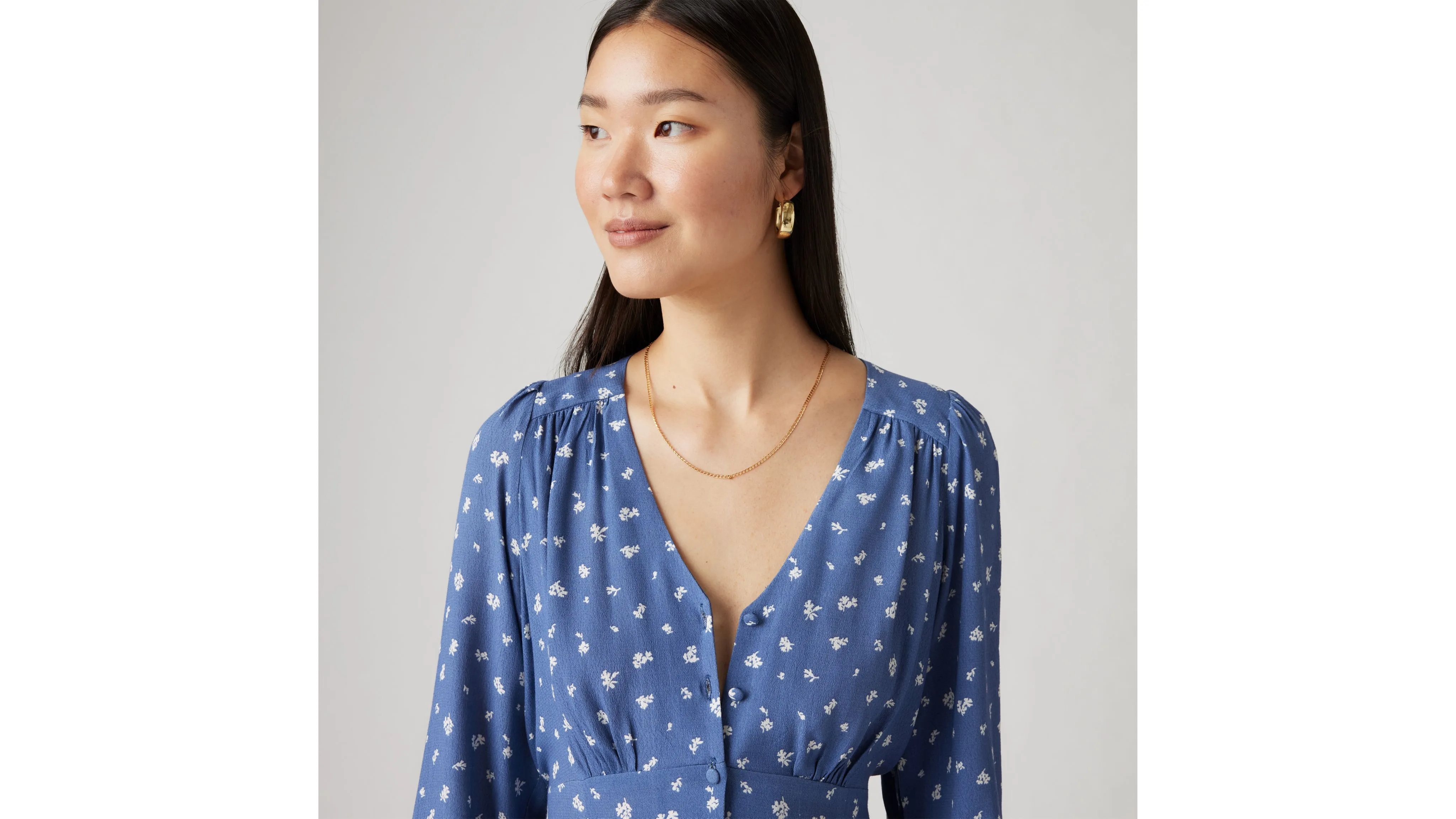 Sarina Long Sleeve Midi Dress sold by Levi's product image thumbnail 4