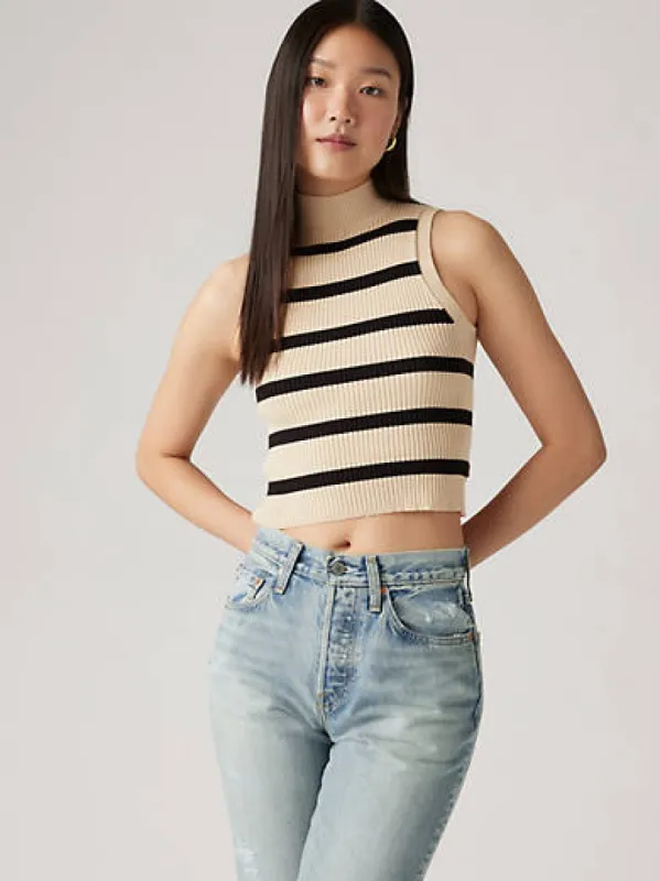 Tulip Mockneck Tank Top sold by Levi's
