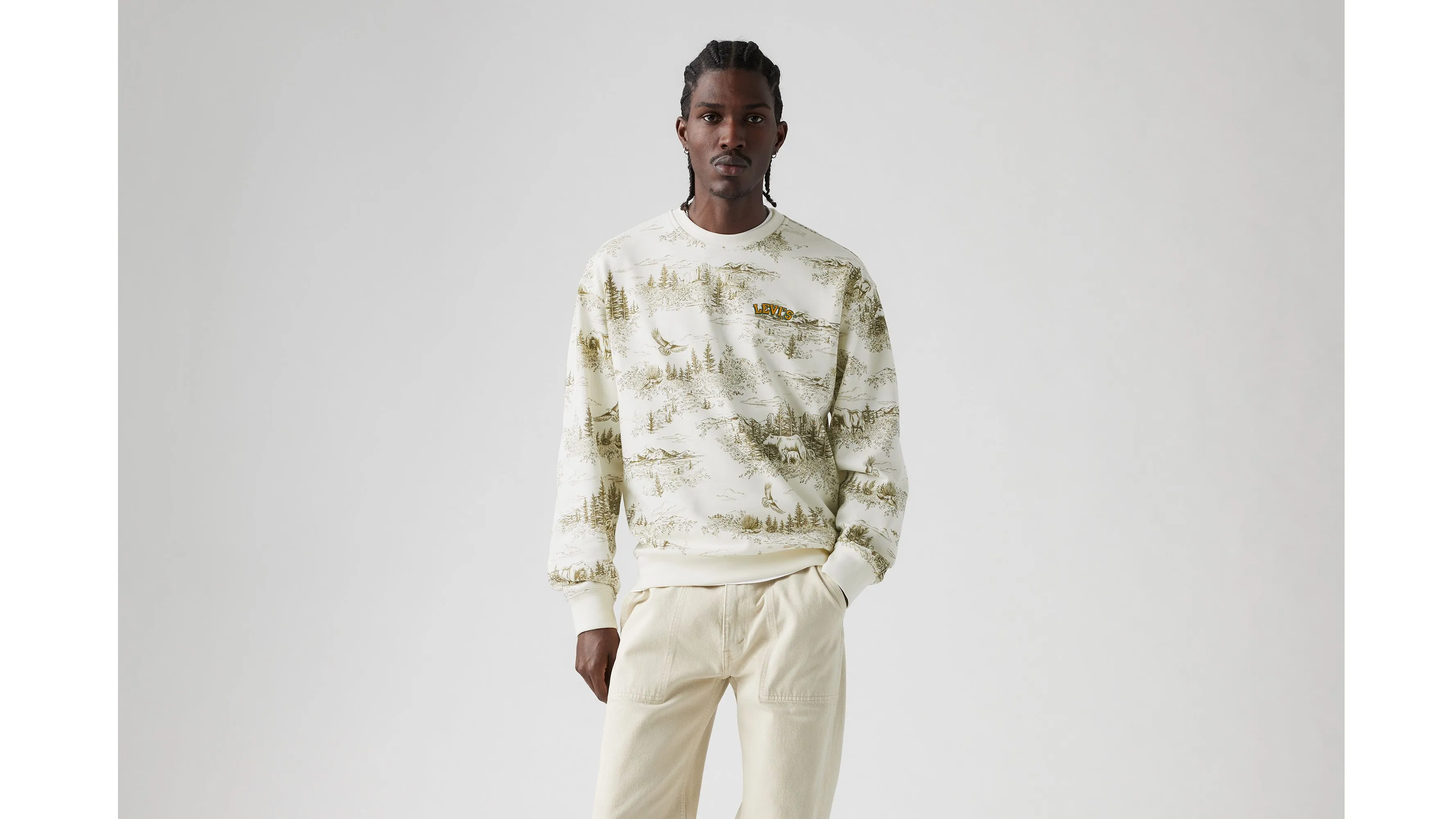 Relaxed Graphic Crewneck Sweatshirt sold by Levi's product image thumbnail 2