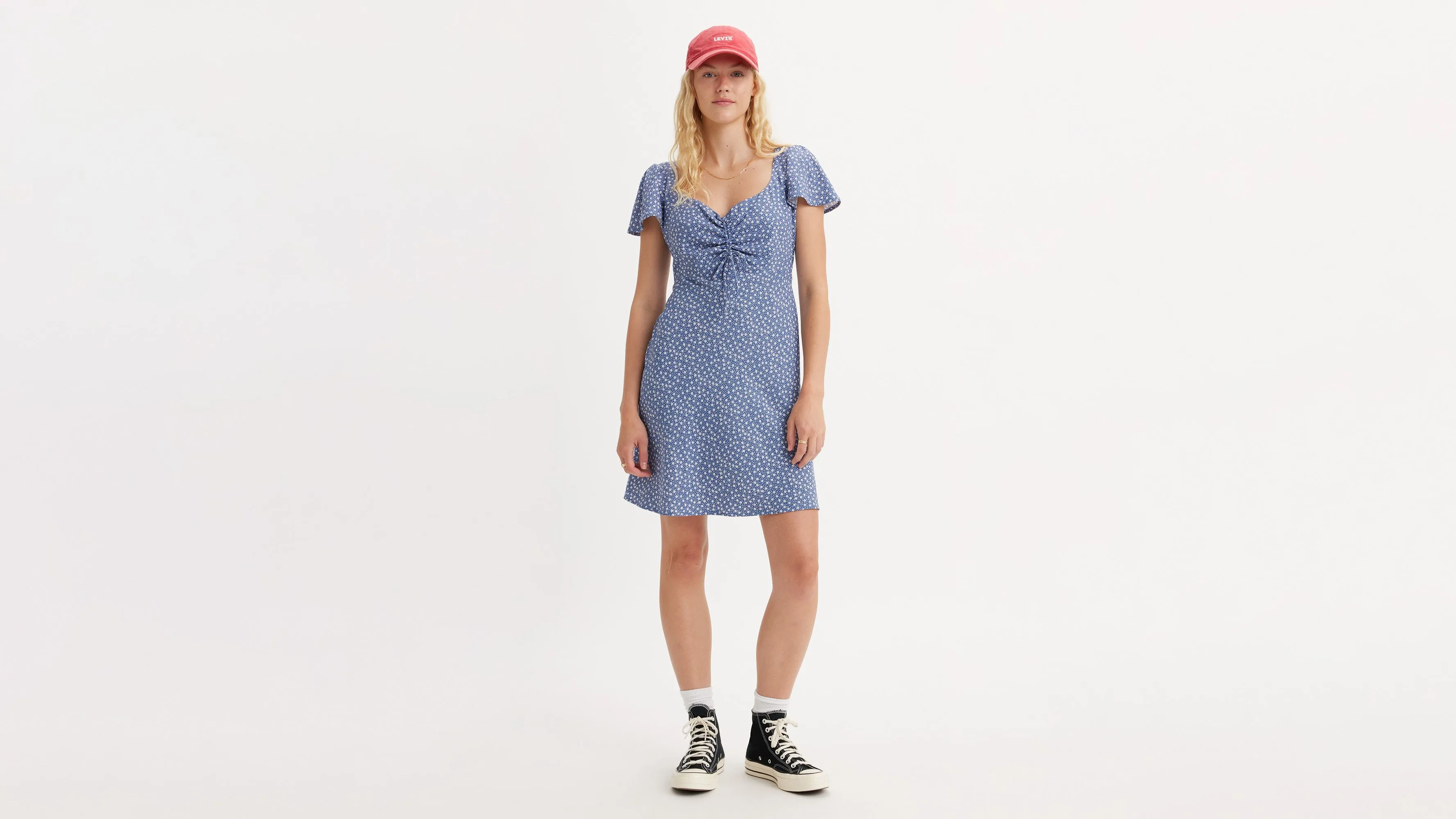 Skylar Flutter Sleeve Dress sold by Levi's product image thumbnail 2