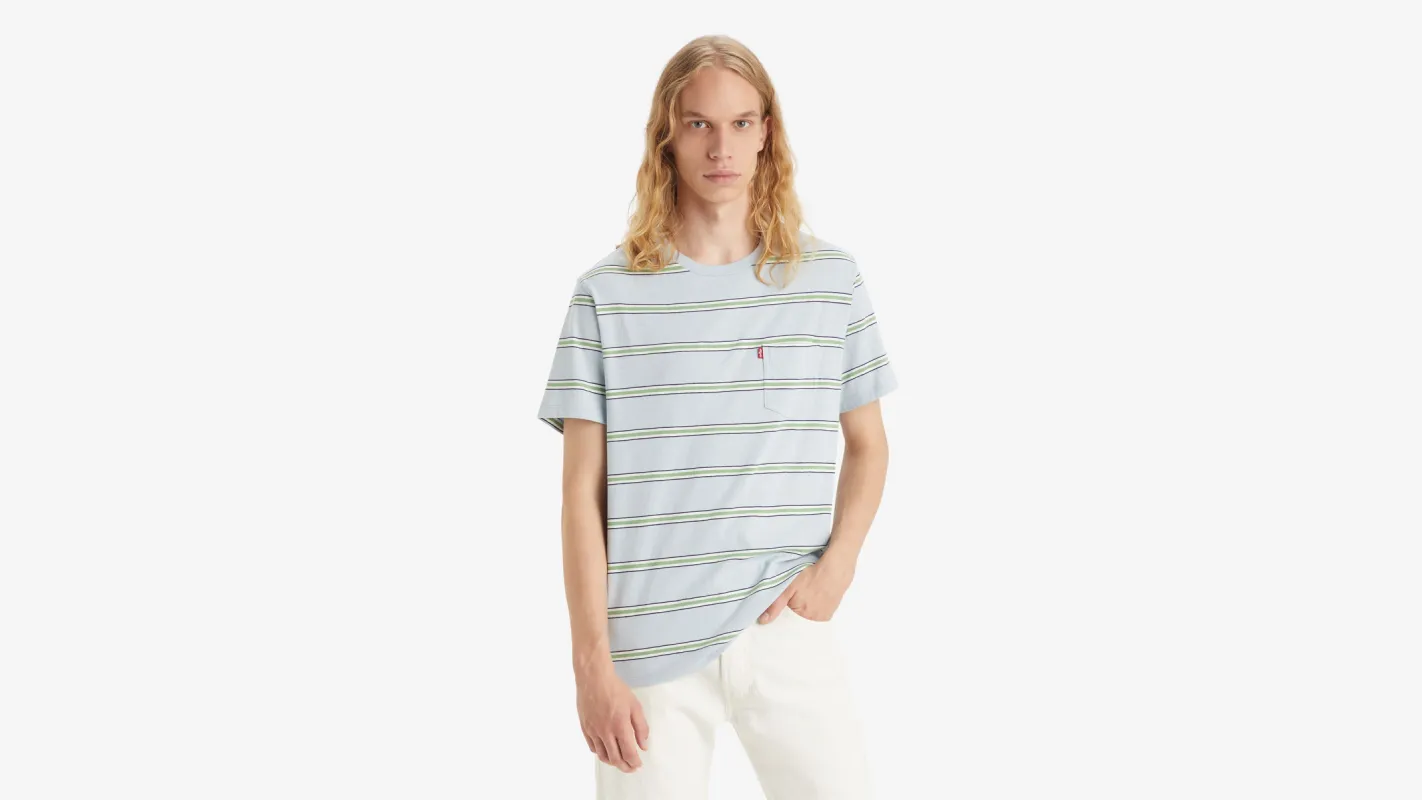 Striped Classic Pocket T-Shirt sold by Levi's