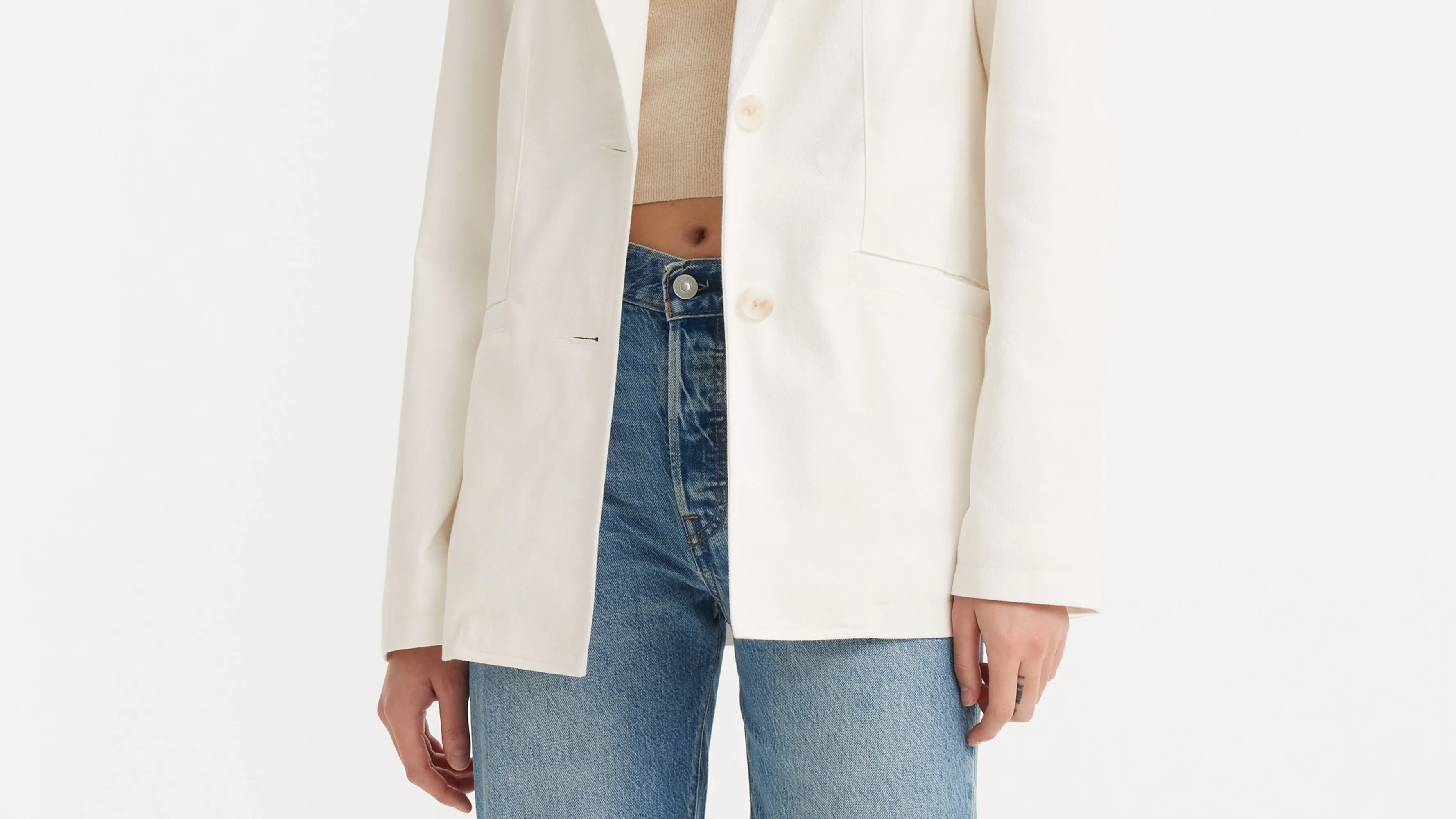 Single Breasted Cotton Blazer sold by Levi's product image thumbnail 4