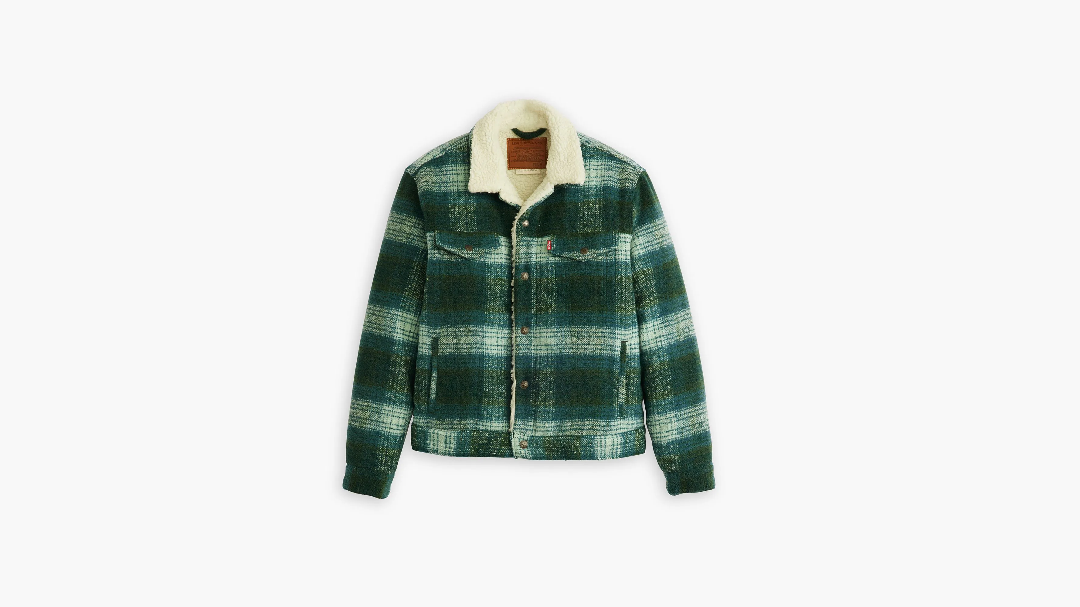 Plaid Type III Sherpa Trucker Jacket sold by Levi's product image thumbnail 5