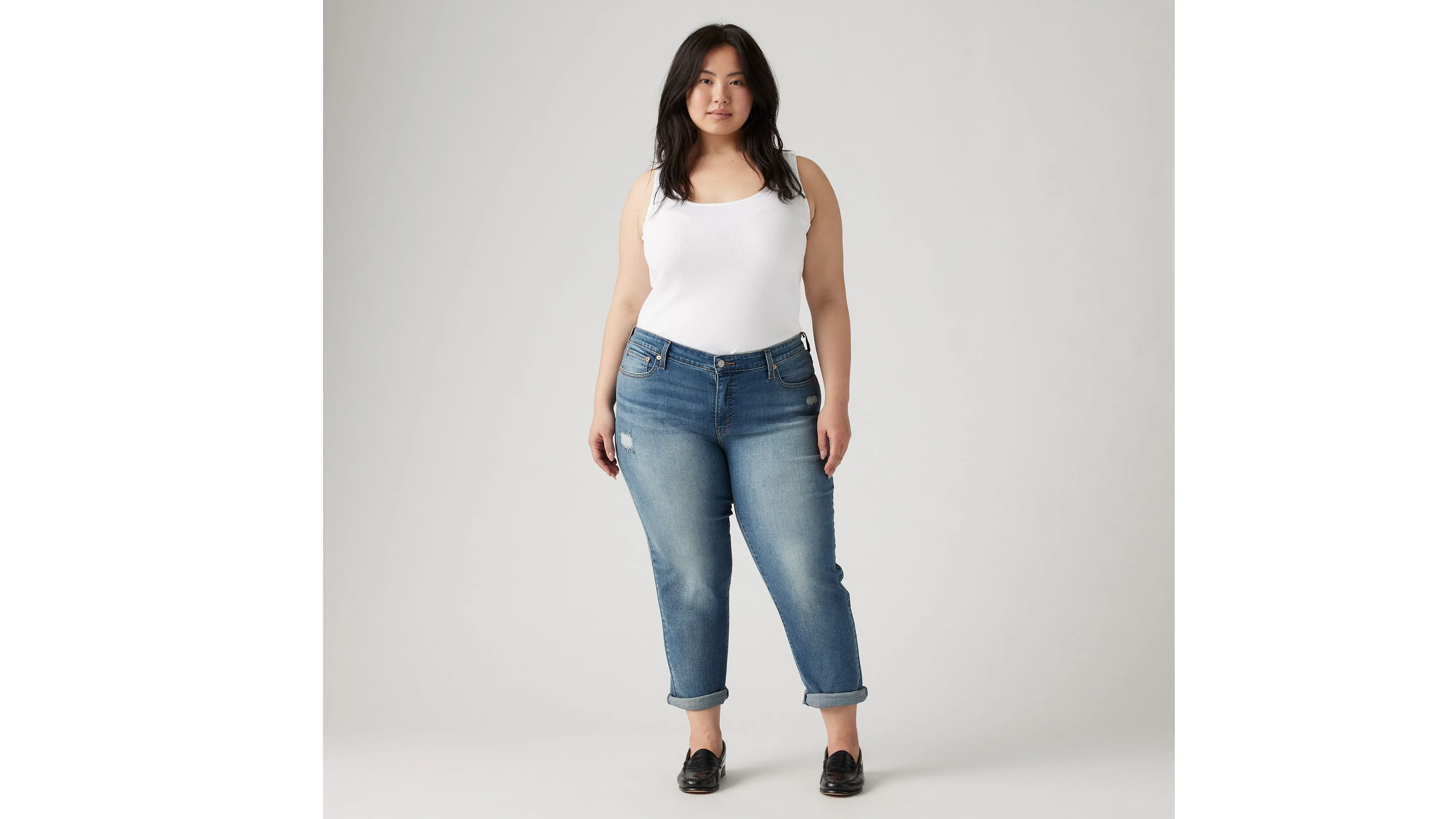 Boyfriend Mid Rise Women's Jeans (Plus Size) sold by Levi's