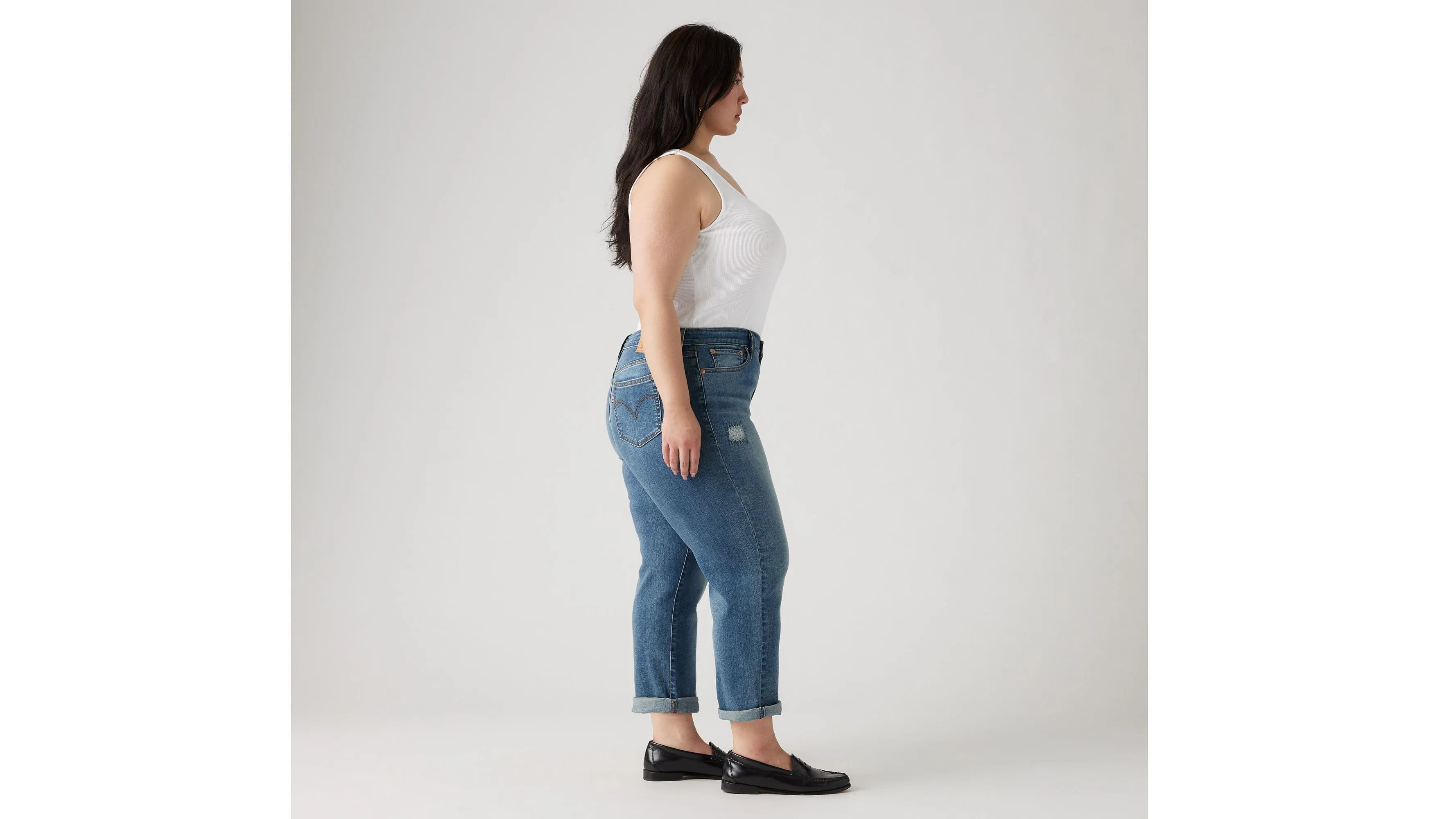Boyfriend Mid Rise Women's Jeans (Plus Size) sold by Levi's product image thumbnail 2