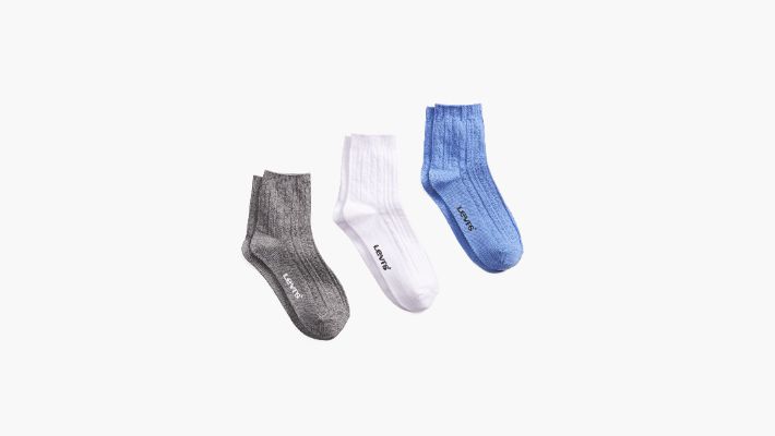 Cable Knit Short Socks sold by Levi's