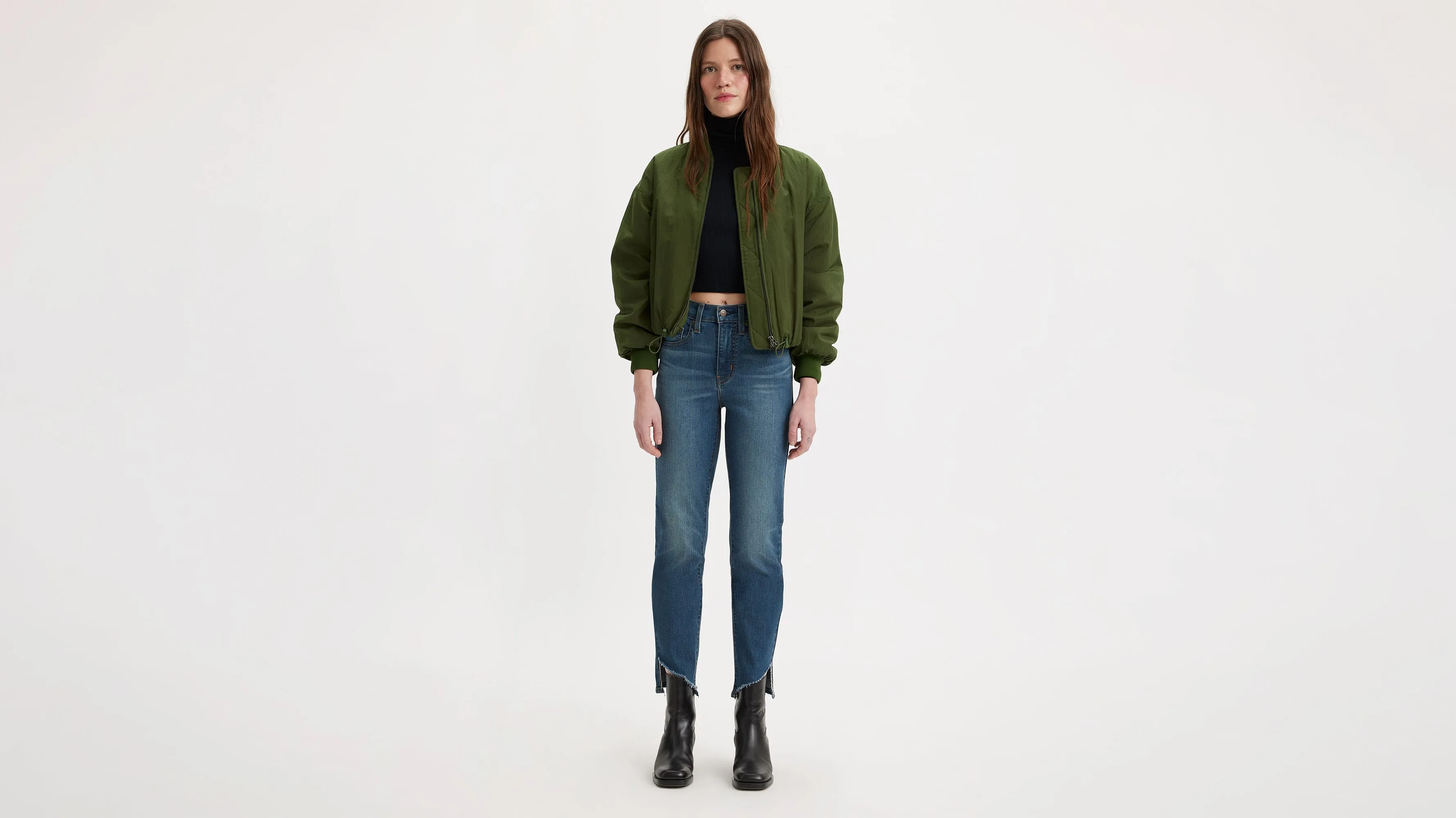 724 High Rise Slim Straight Cropped Women's Jeans sold by Levi's