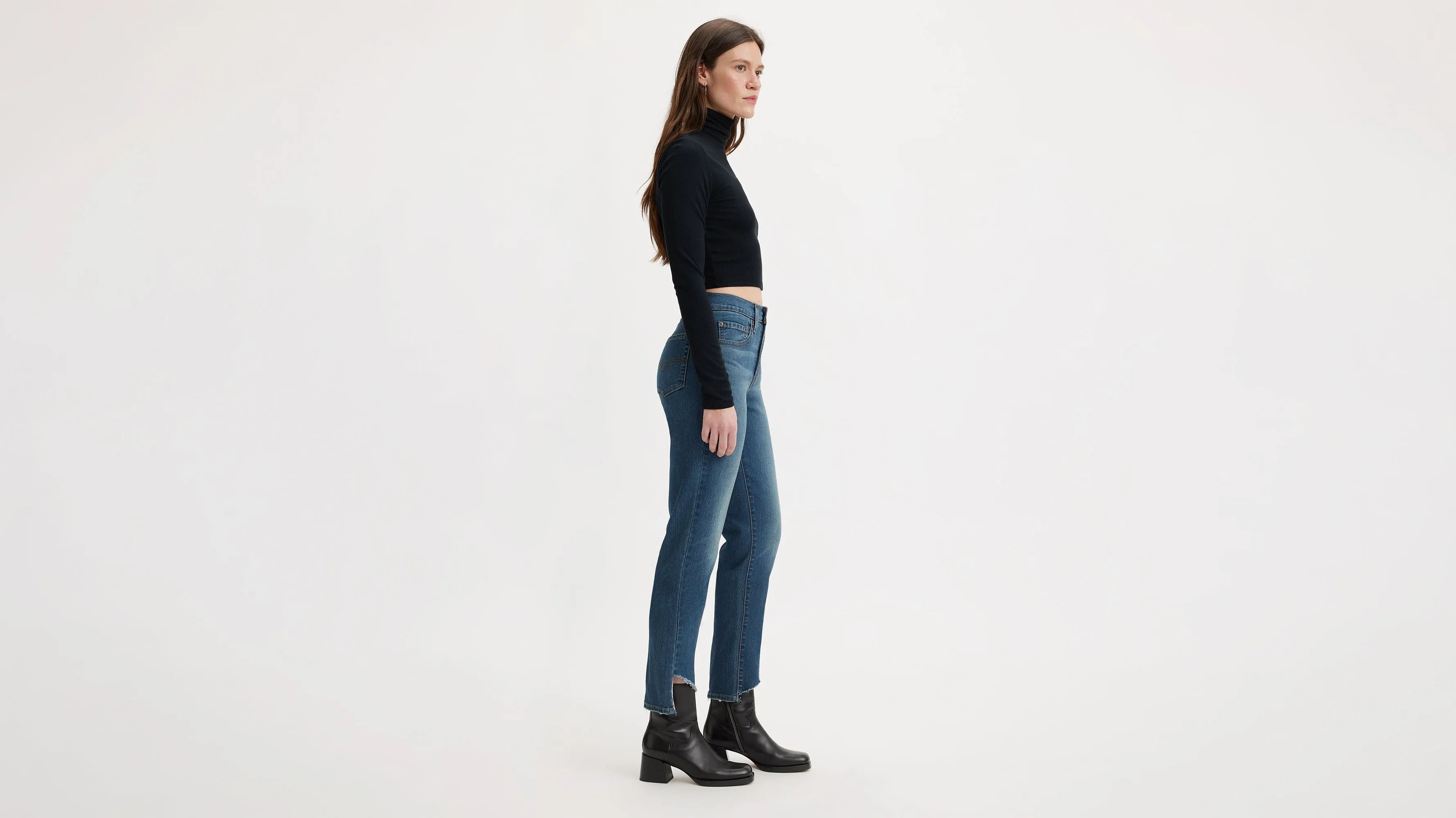 724 High Rise Slim Straight Cropped Women's Jeans sold by Levi's product image thumbnail 2