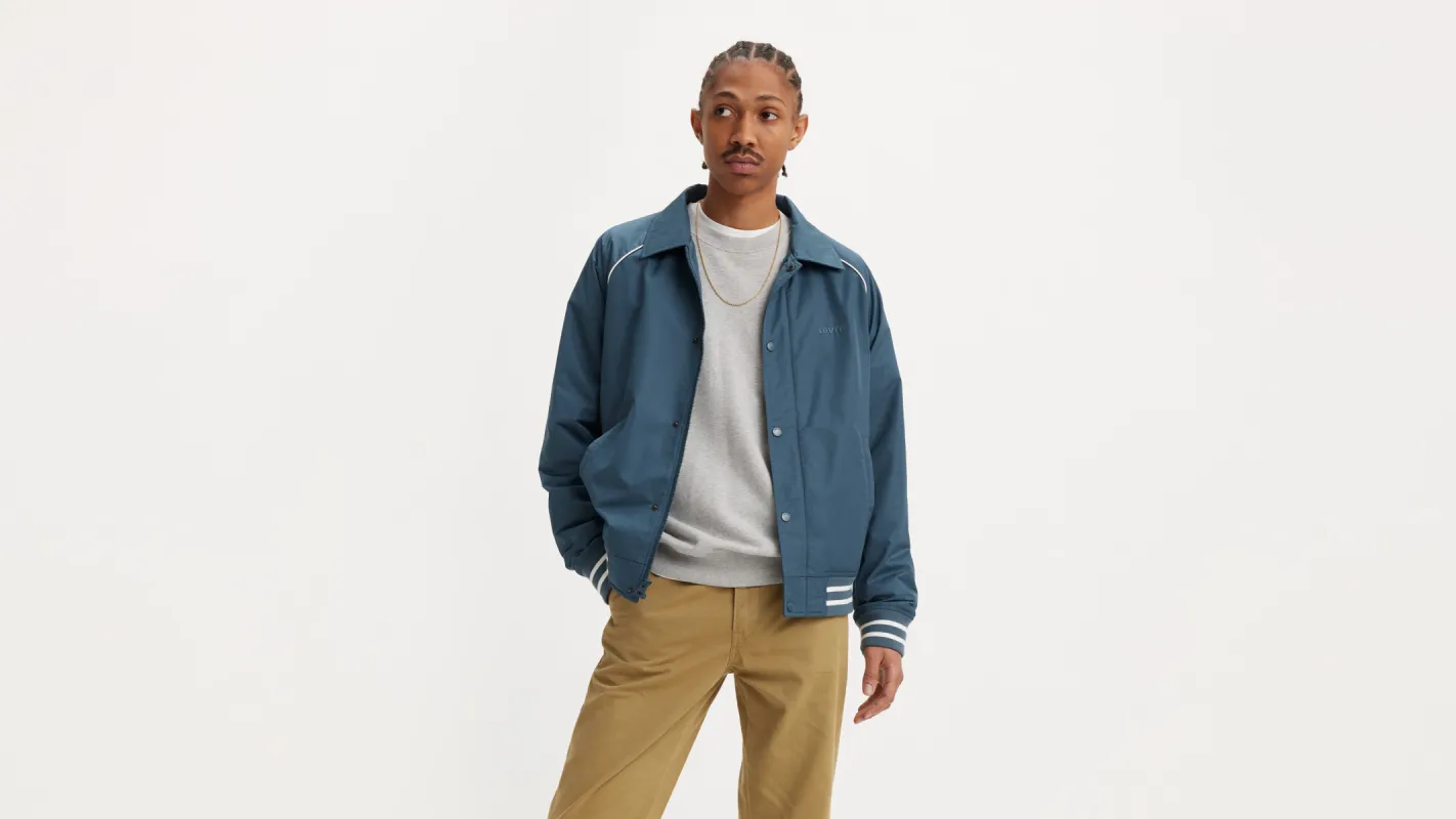 Laydown Collar Raglan Varsity Jacket sold by Levi's