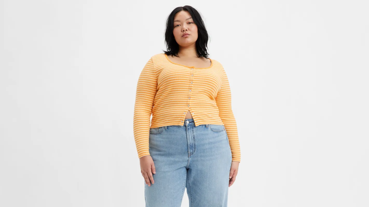 Long Sleeve Britt Snap Front Top (Plus Size) sold by Levi's