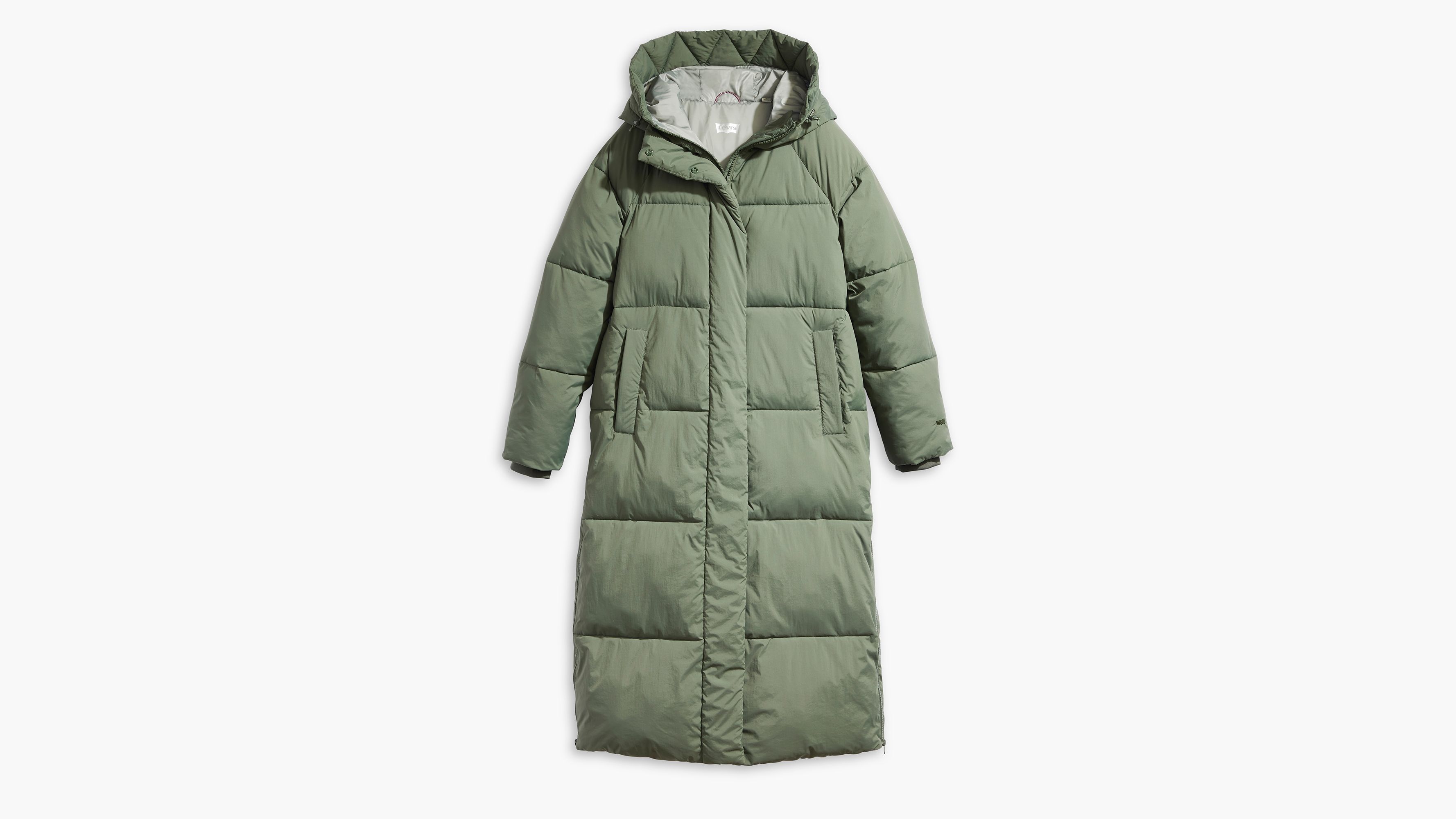 Extra Long Quilted Hooded Parka Coat sold by Levi's product image thumbnail 3