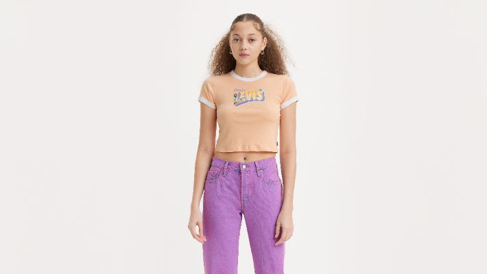 Graphic Ringer Mini T-Shirt sold by Levi's