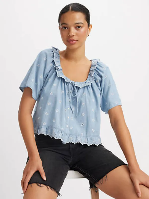 Lyka Short Sleeve Blouse sold by Levi's