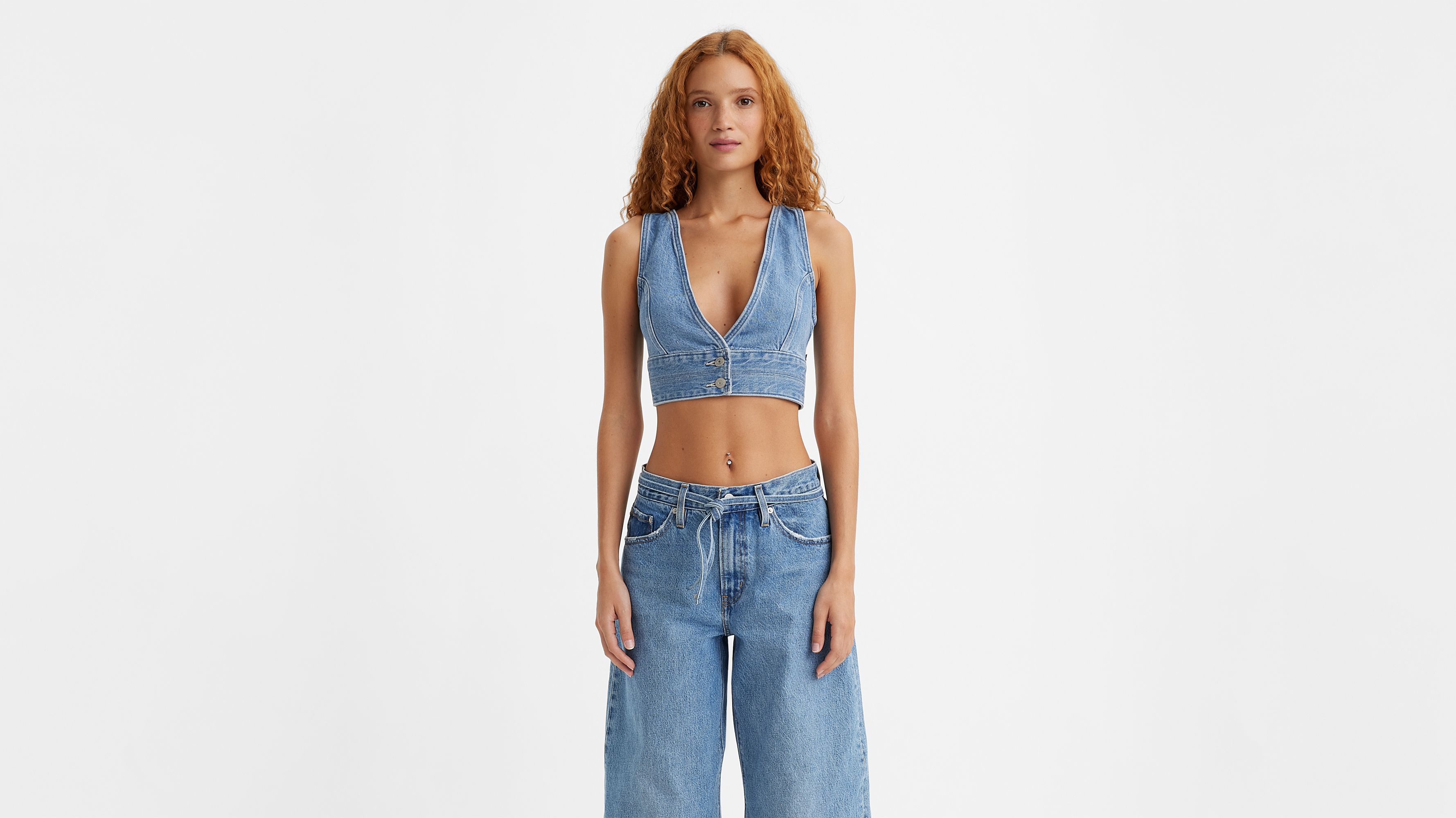 Raine Denim Crop Top sold by Levi's product image thumbnail 2