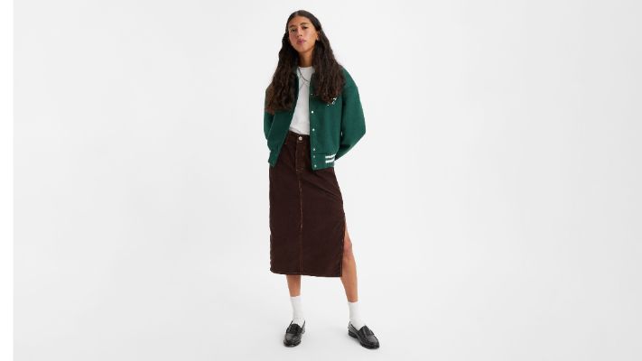Side Slit Corduroy Skirt sold by Levi's