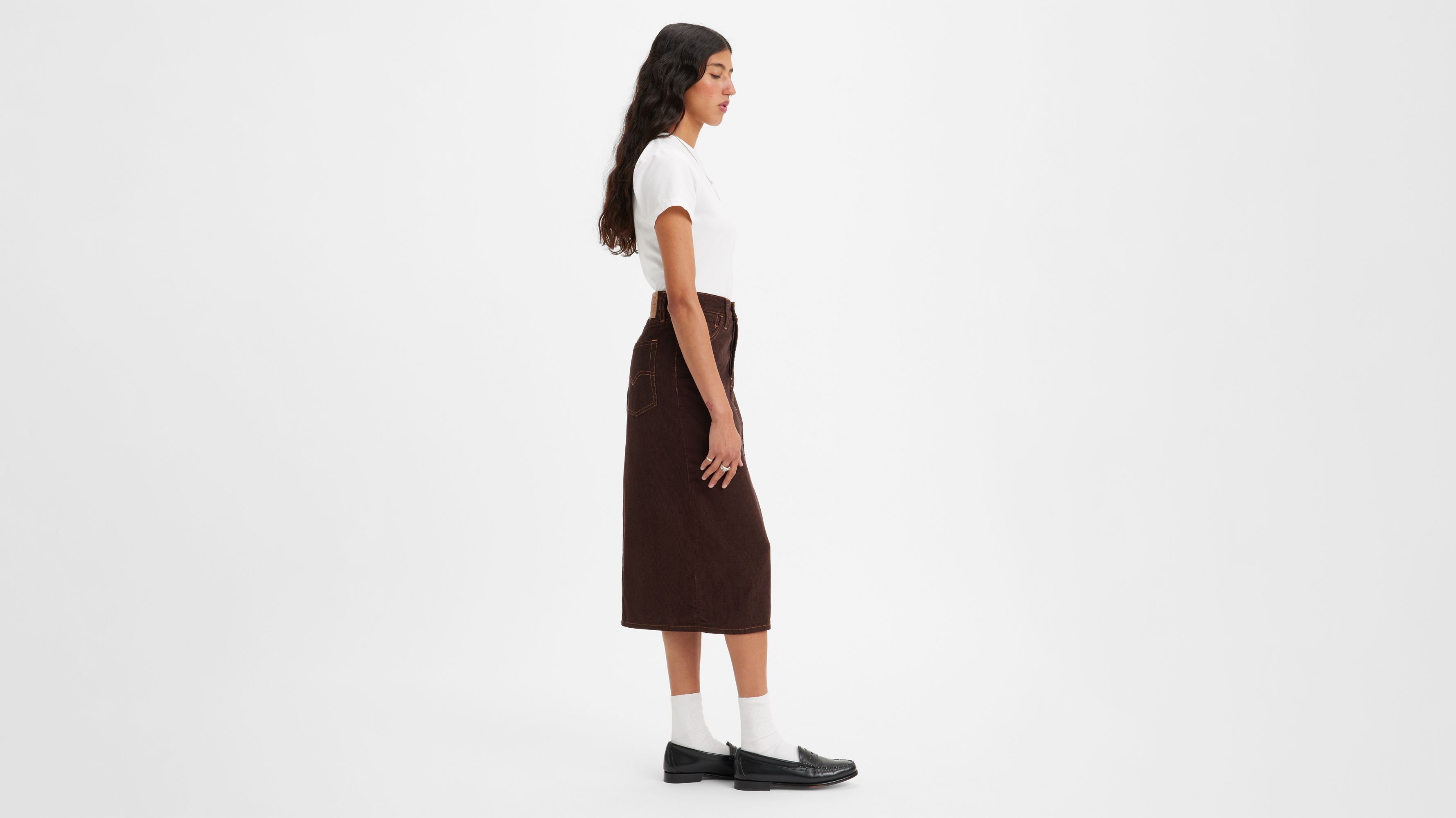 Side Slit Corduroy Skirt sold by Levi's product image thumbnail 2