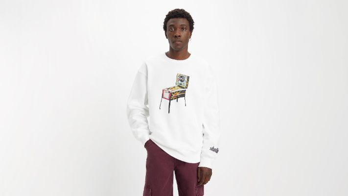 SilverTab™ Relaxed Graphic Crewneck Sweatshirt sold by Levi's