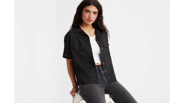 Ember Short Sleeve Bowling Shirt sold by Levi's