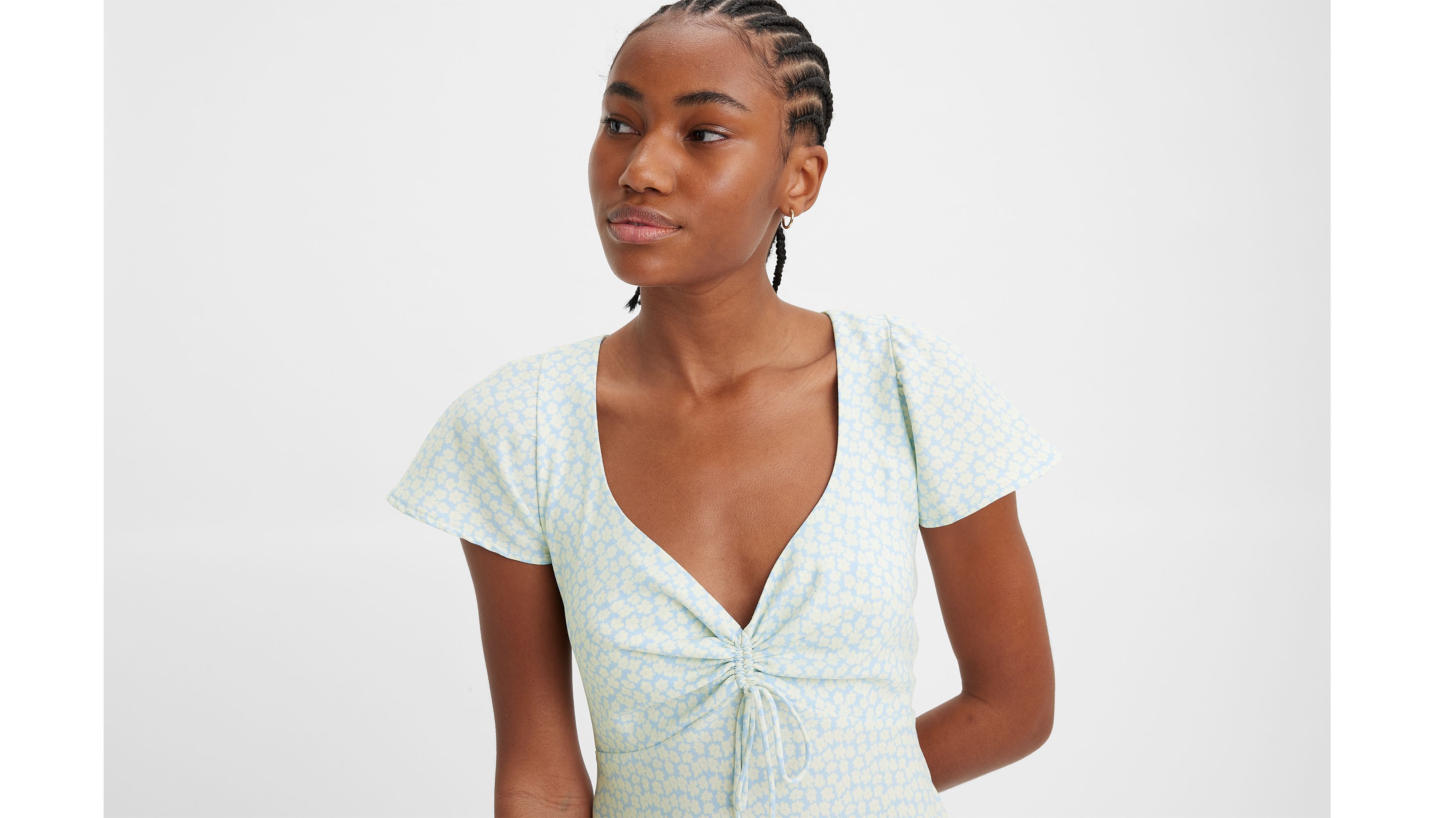 Skylar Flutter Sleeve Dress sold by Levi's product image thumbnail 4