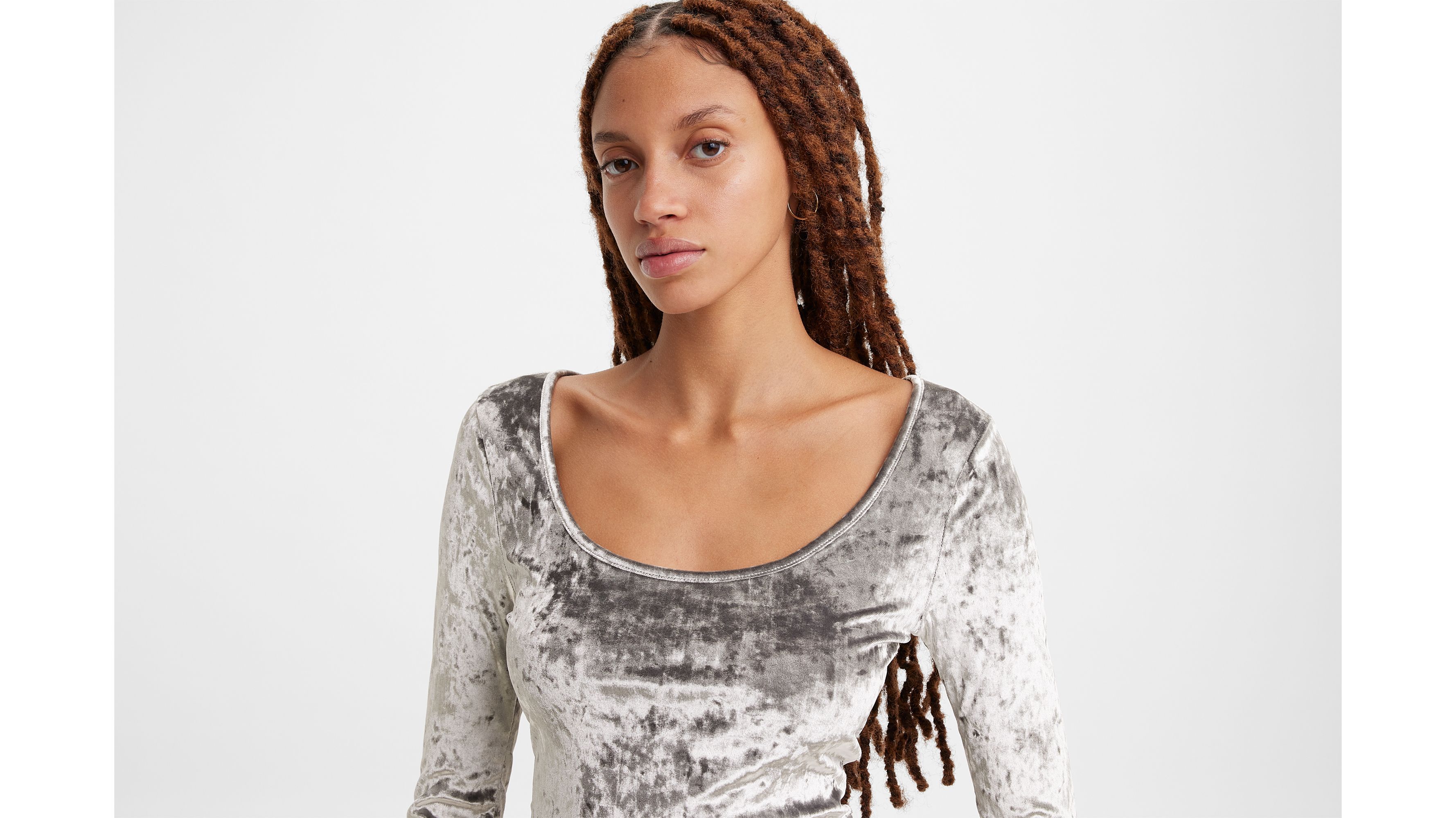 Bodega Long Sleeve Velvet Open Neck Shirt sold by Levi's product image thumbnail 4