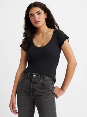 Dry Goods V Neck T-Shirt sold by Levi's