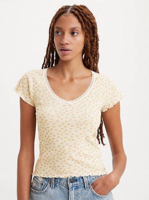 Dry Goods V Neck T-Shirt sold by Levi's