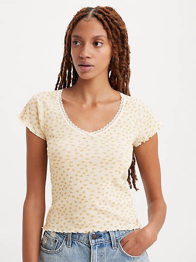 Dry Goods V Neck T-Shirt sold by Levi's