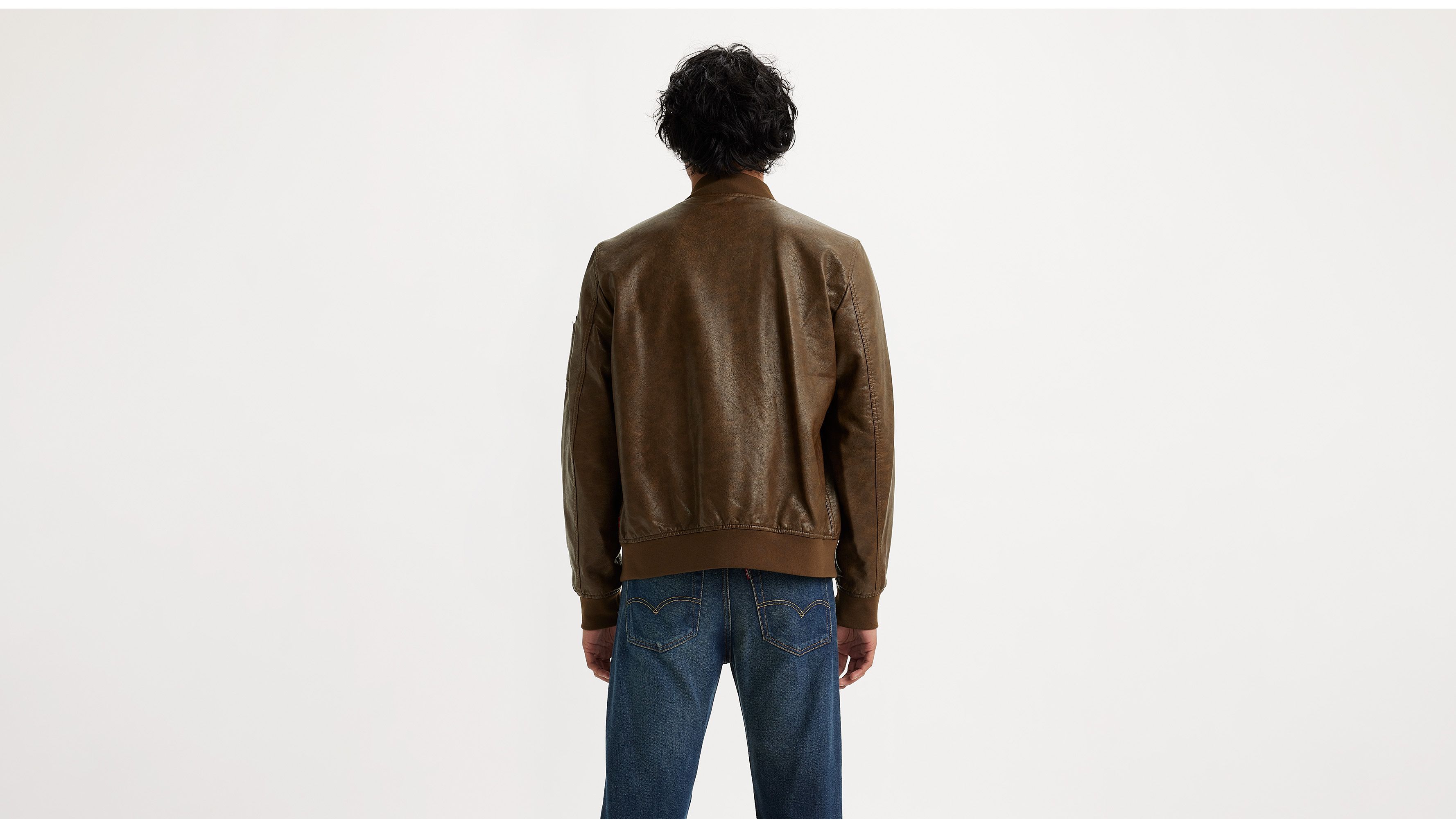 Faux Leather Varsity Bomber Jacket sold by Levi's product image thumbnail 2