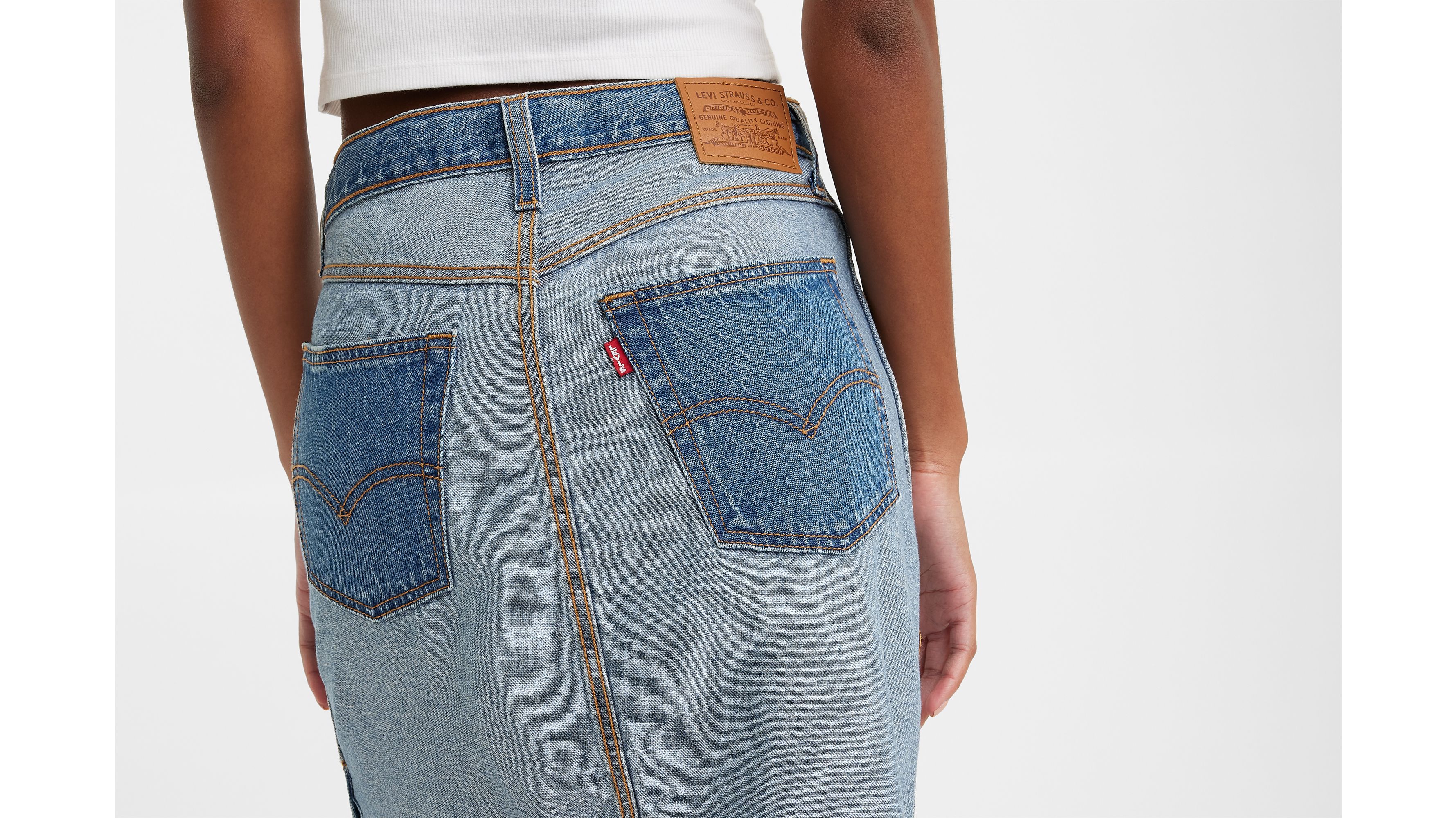 Reverse Side Slit Skirt sold by Levi's product image thumbnail 4