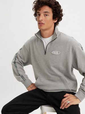Relaxed Fit Graphic 1/4 Zip Sweatshirt made by Levi's