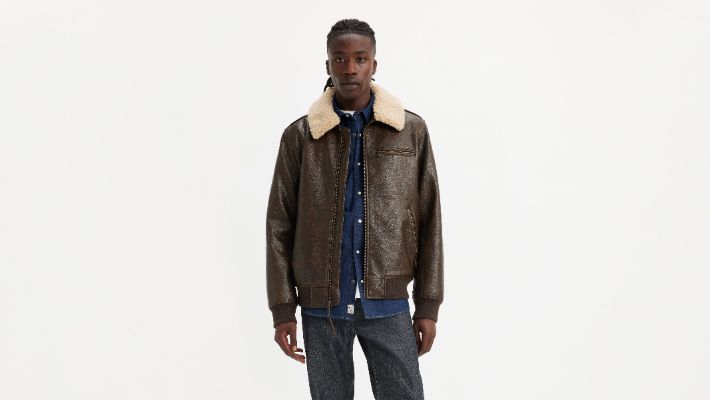 Aviator Bomber Jacket with Sherpa Collar sold by Levi's