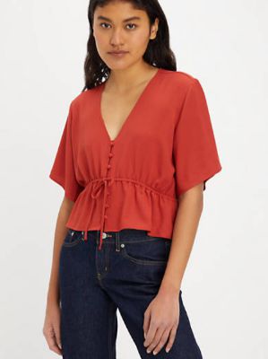 Lisa Short Sleeve Blouse sold by Levi's