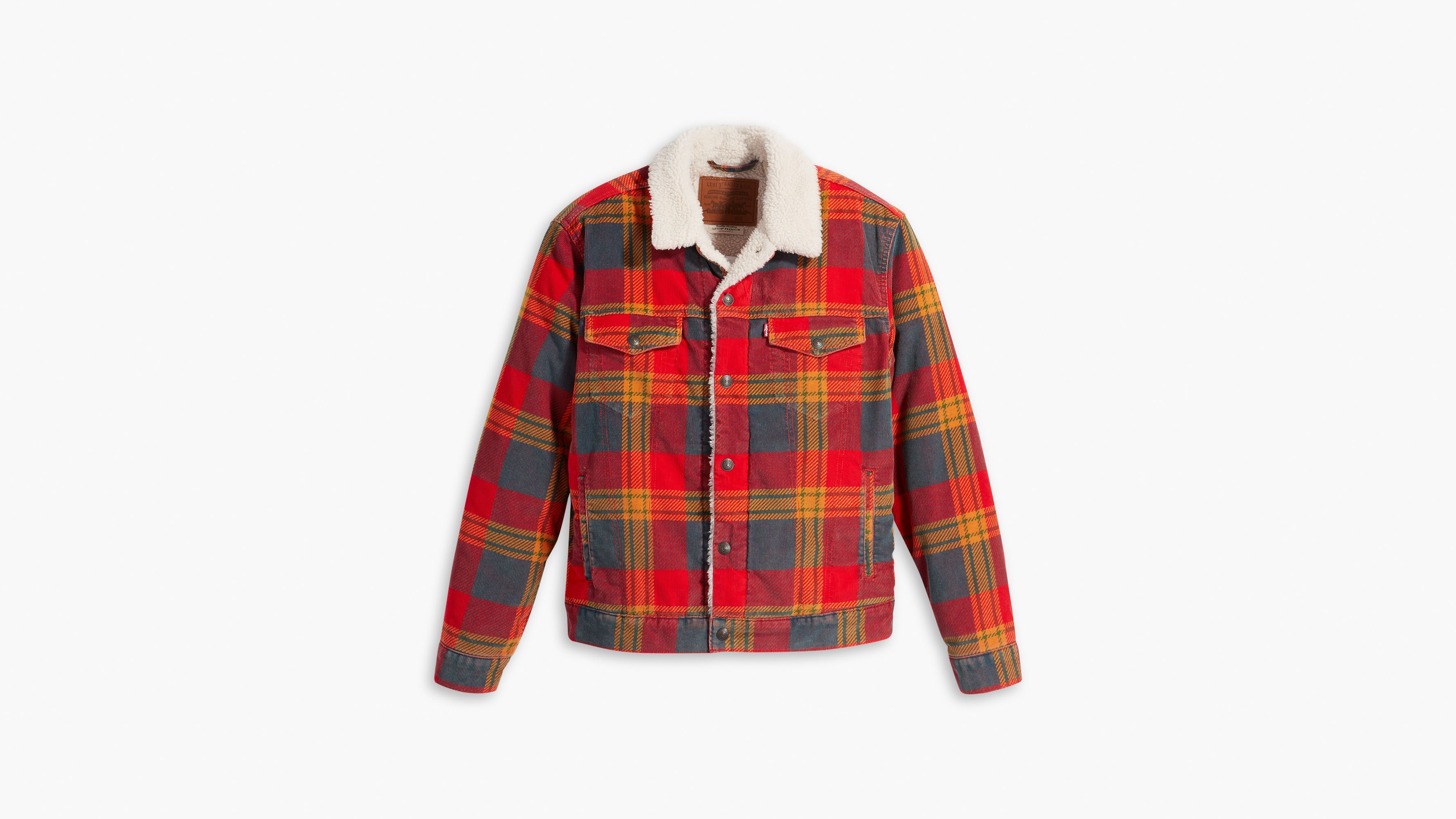 Plaid Corduroy Type III Sherpa Trucker Jacket sold by Levi's product image thumbnail 5