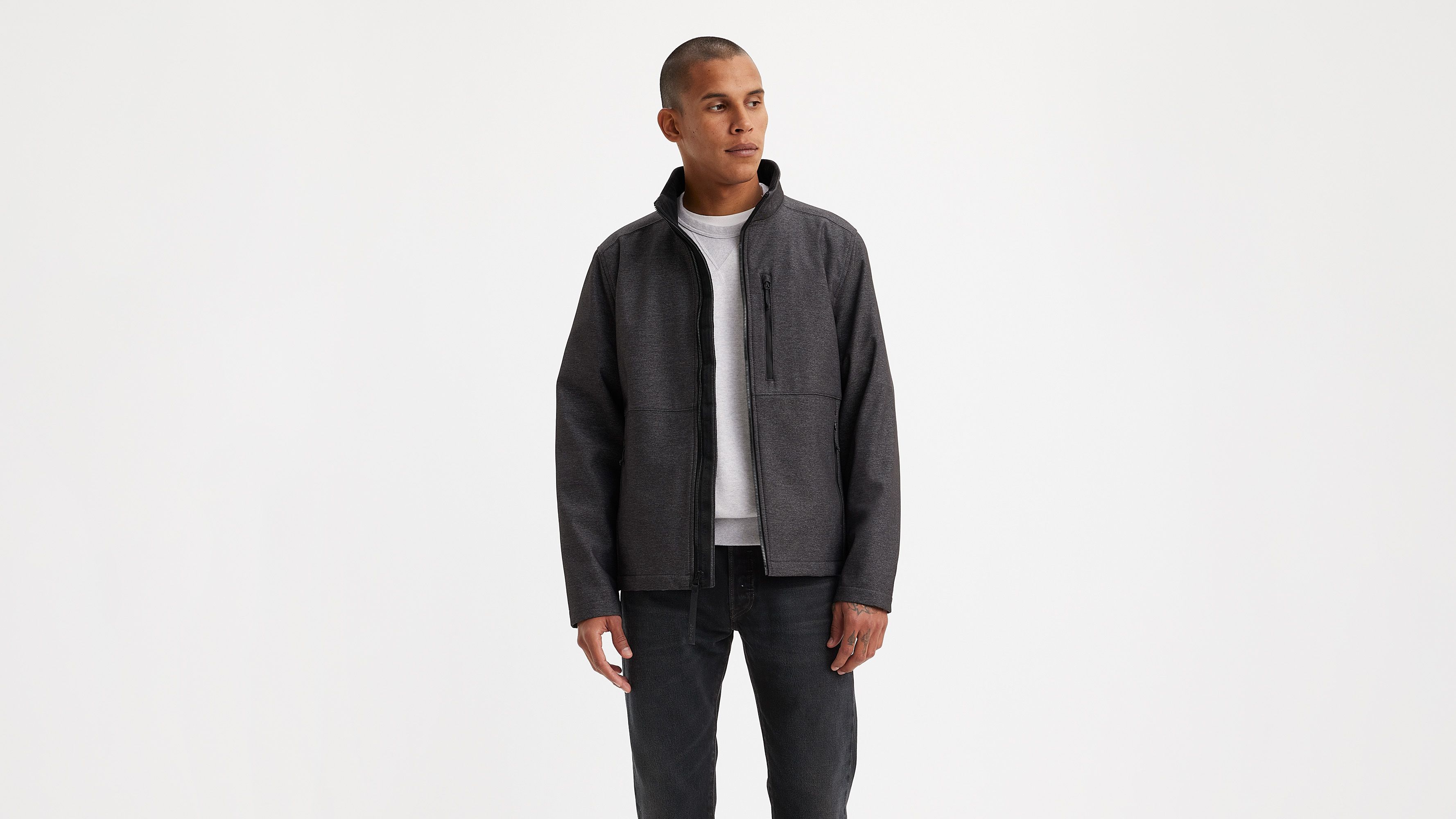 Soft Shell Stand Collar Jacket sold by Levi's