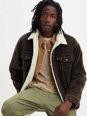 Relaxed Fit Corduroy Sherpa Trucker Jacket sold by Levi's
