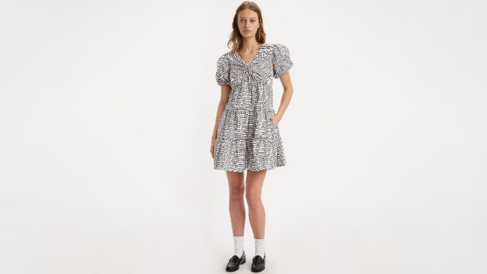 Volume Sleeve Tiered Dress sold by Levi's