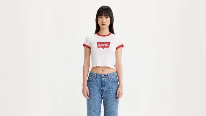 Graphic Ringer Mini T-Shirt sold by Levi's