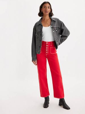 Ribcage Straight Patch Pocket Women's Jeans sold by Levi's