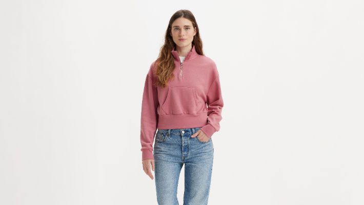 Sara Quarter Zip Top sold by Levi's