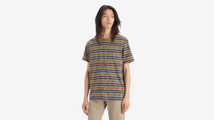 Striped Classic Pocket T-Shirt sold by Levi's