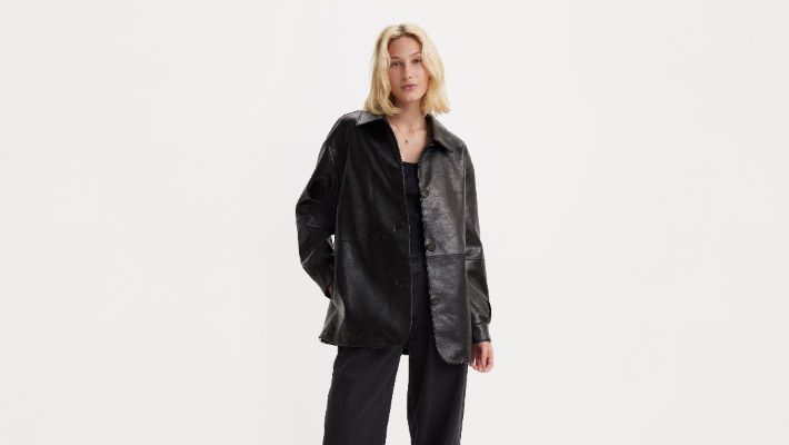 Faux Leather Vintage Blazer Jacket sold by Levi's