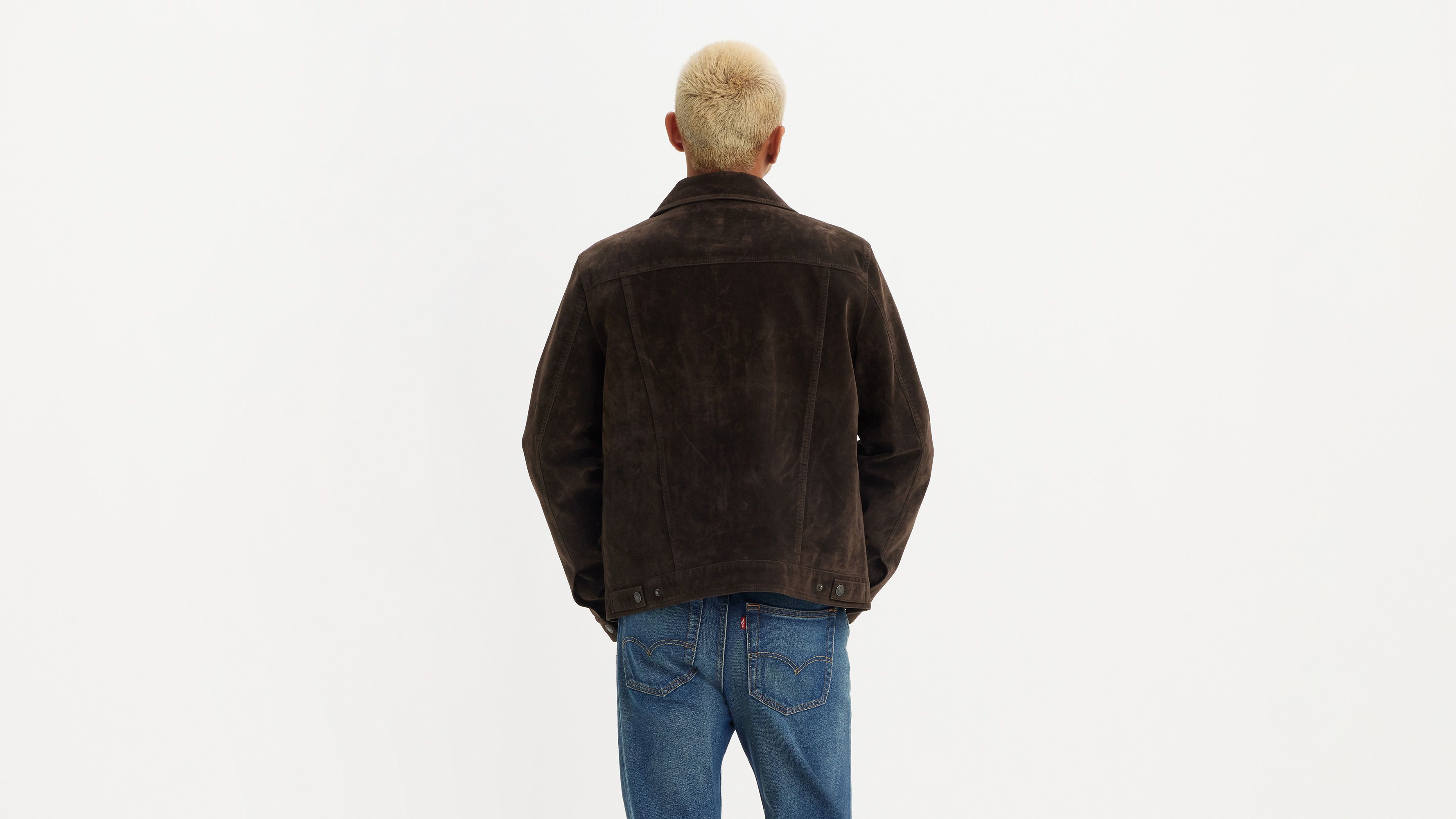 Vintage Faux Cow Suede Trucker Jacket sold by Levi's product image thumbnail 2