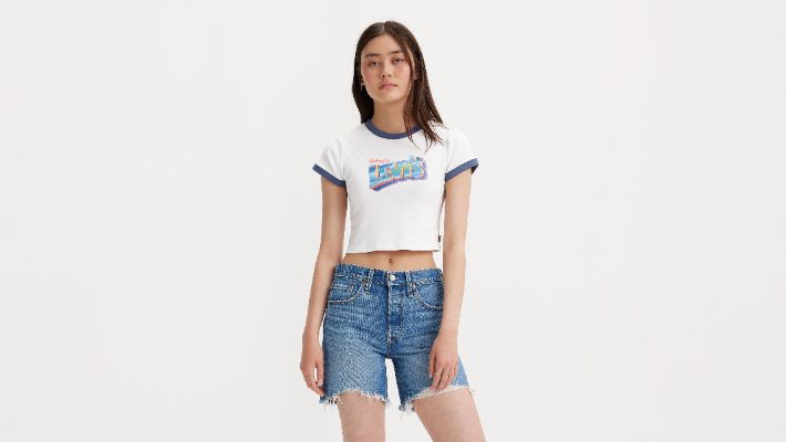 Graphic Ringer Mini T-Shirt sold by Levi's