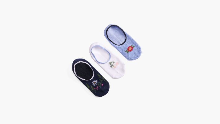 Flower Field No Show Socks sold by Levi's