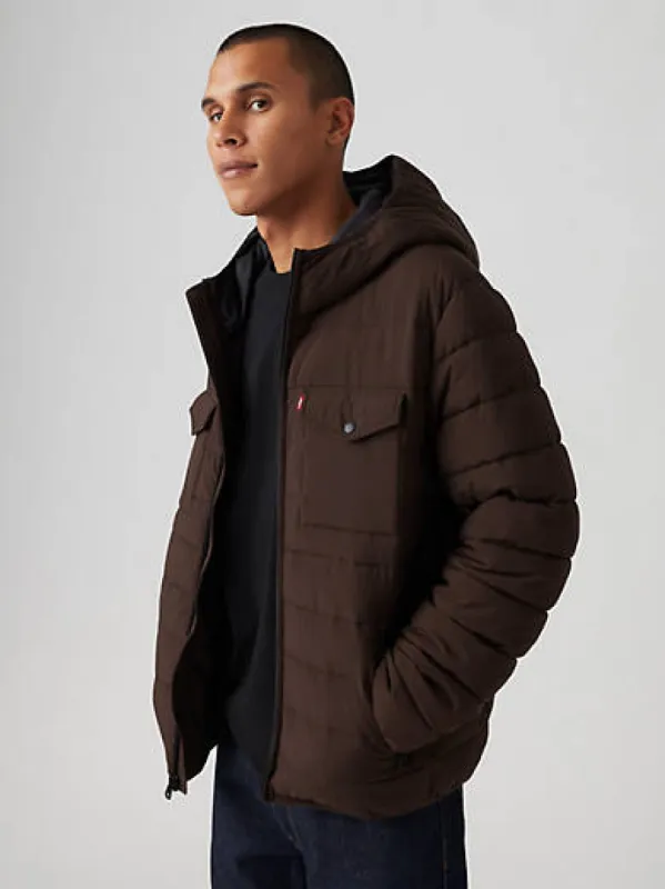 Hooded 2 Chest Pocket Puffer Jacket sold by Levi's