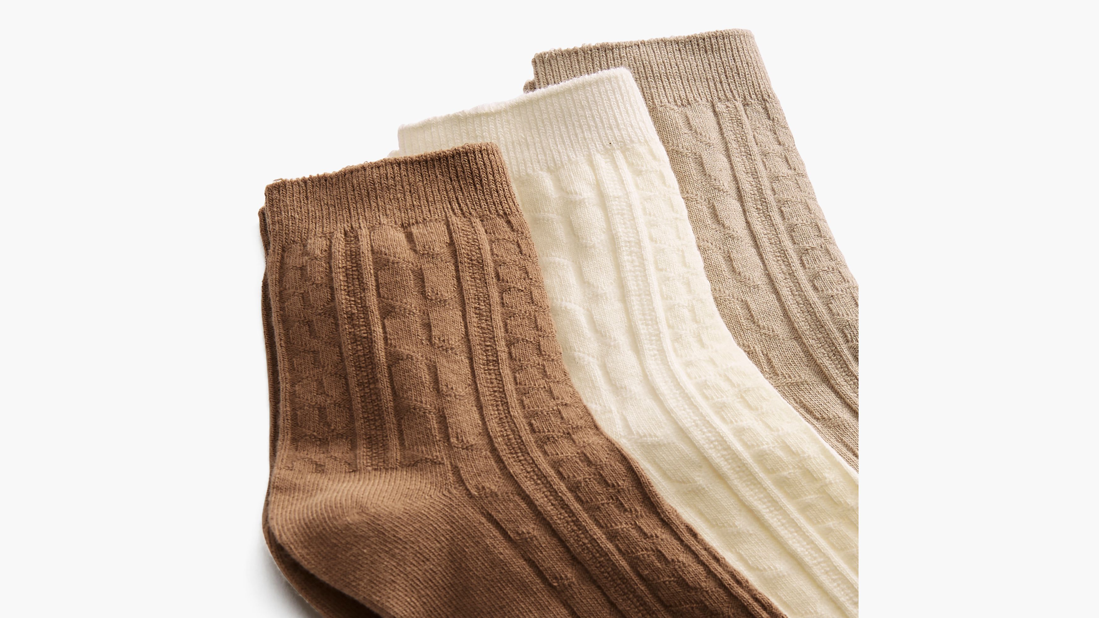 Cable Knit Short Socks sold by Levi's product image thumbnail 2