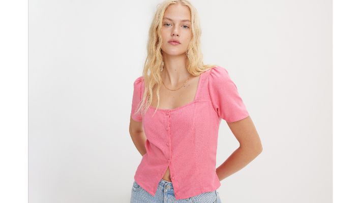 Pascale Short Sleeve Blouse sold by Levi's