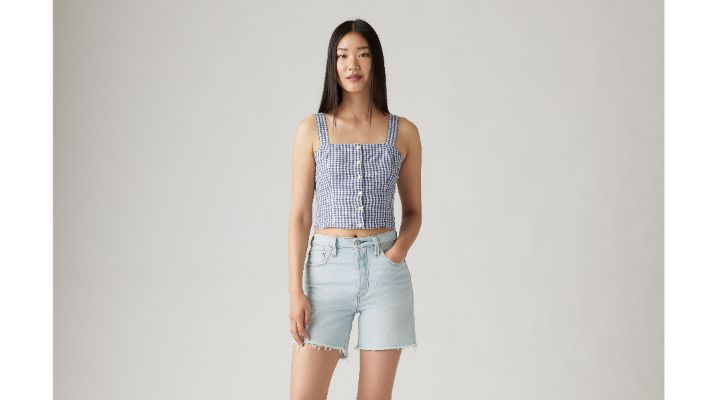Lottie Short Sleeve Linen Top made by Levi's