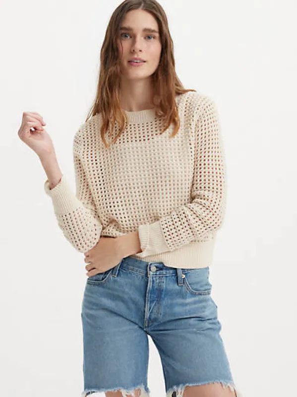 Superbloom Crochet Long Sleeve Top made by Levi's